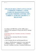 CPIA EXAM 2024 LATEST ACTUAL EXAM  2 VERSIONS &lpar;VERSION A AND B&rpar;  COMPLETE 500 QUESTIONS WITH  DETAILED VERIFIED ANSWERS &lpar;100&percnt;  CORRECT&rpar; &sol;ALREADY GRADED A&plus; &sol;&sol;  BRAND NEW