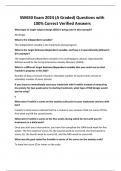 SW650 Exam 2024 &lpar;A Graded&rpar; Questions with 100&percnt; Correct Verified Answers