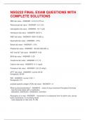 NSG222 FINAL EXAM QUESTIONS WITH COMPLETE SOLUTIONS