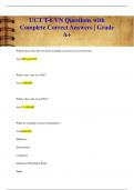 UCT T-6   Questions with Complete Correct Answers &vert; Grade A&plus;