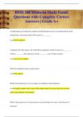 HSM 200 Midterm Study Guide Questions with Complete Correct  Answers &vert; Grade A&plus;