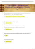 POF  Questions with Complete Correct Answers &vert; Grade A&plus;