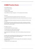 CHMM Practice Exam Questions and Answers Fully Solved 100&percnt;