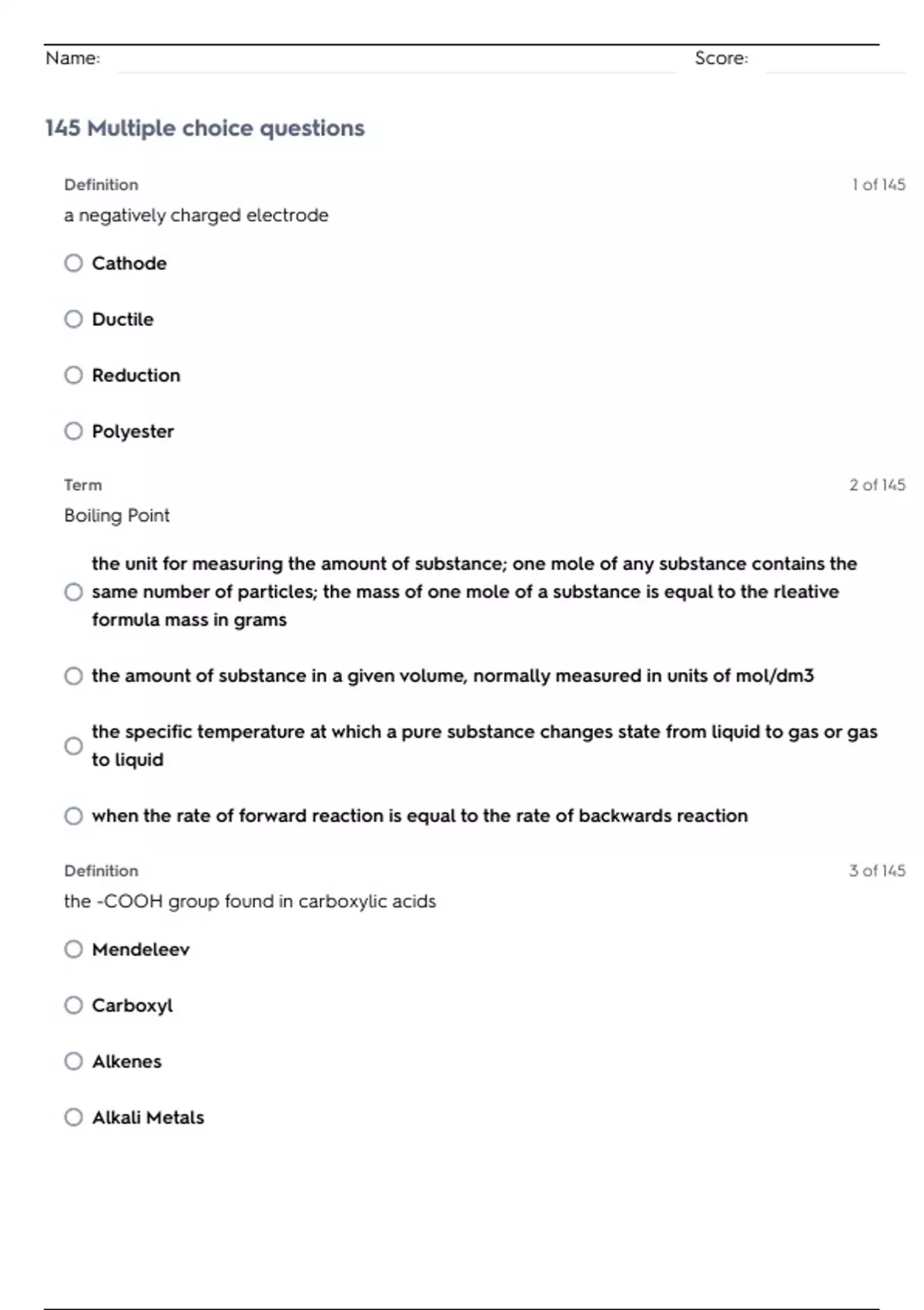 AQA GCSE CHEMISTRY Higher Tier Paper 1 QP 2024 - ... - Stuvia US