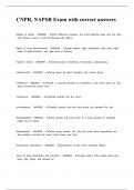 CNPR&comma; NAPSR Exam with correct answers