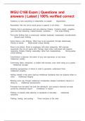 WGU C168 Exam &vert; Questions and answers &vert; Latest &vert; 100&percnt; verified correct