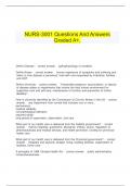   NURS-3001 Questions And Answers Graded A&plus;&period;