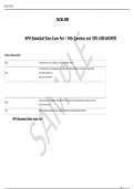  NFHS Basketball Rules Exam Part I  With Questions And 100&percnt; SURE ANSWERS
