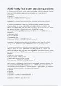 A306 Healy final exam practice  Questions with100&percnt; veri&filig;ed answers &lpar;new version&rpar;