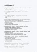 A306 Exam -3  Questions with 100&percnt; veri&filig;ed answers &lpar;new version&rpar;