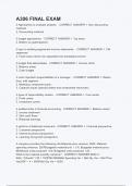 A306 FINAL EXAM  Questions with 100&percnt; veri&filig;ed answers &lpar;new version&rpar;