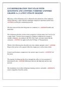 Z-51 REFRIGERATION TEST EXAM WITH  QUESTIONS AND ANSWERS &lpar;VERIFIED ANSWERS  GRADED A&plus;&rpar; LATEST UPDATE 2024&sol;2025