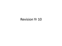 Short Revision Guide