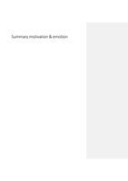 summary motivation and emotion part 1