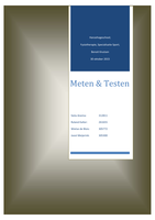 verslag Meten en Testen A, specialisatie sport