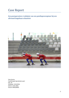 Case report sportrevalidatie, specialisatie sport