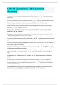 LPA 48 Questions 100&percnt; Correct Answers