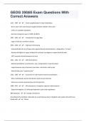 GEOG 350&vert;65 Exam Questions With Correct Answers