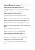 Human Diseases Chapter 1 questions and answers