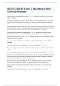 GEOG 350&vert; 63 Exam 3 Questions With Correct Answers