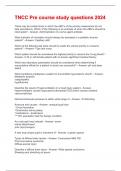 TNCC  2024 QUESTIONS AND ANSWERS