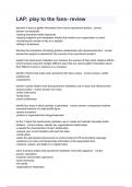LAP&lowbar; play to the fans- review questions and answers&period;