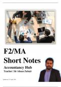 Summary FIA Foundations in Management Accounting FMA &lpar;ACCA F2&rpar; -  ACCA