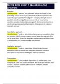 NURS 3300 Exam 1 Questions And Answers 