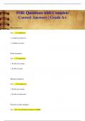 SME Questions with Complete  Correct Answers &vert; Grade A
