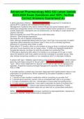 Advanced Pharmacology NSG 533 Latest Update 2024-2025 Exam Questions and 100&percnt; Verified Correct Answers Guaranteed A&plus;