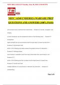 NRTC 14340 UNDERSEA WARFARE PREP QUESTIONS AND ANSWERS &lpar;100&percnt; PASS&rpar;