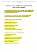 CPSGT PT&period;1 EXAM QUESTIONS AND CORRECT ANSWERS LATEST VERSION 2024-2025 