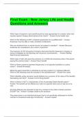 NJ Health Insurance Practice Exam with correct Answers