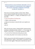 NURS 242 FINAL EXAM NEWEST 2024-2025 ACTUAL  EXAM COMPLETE 75 QUESTIONS AND CORRECT  DETAILED ANSWERS &lpar;VERIFIED ANSWERS&rpar; &vert;ALREADY GRADED A&plus;