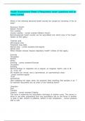 Health Assessment Week 4 Respiratory exam questions and answers correct &period;pdf
