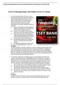 Porth&rsquo;s Pathophysiology Concepts of Altered Health 10th Edition Test Bank Norris All Chapters&vert; A&plus; ULTIMATE GUIDE