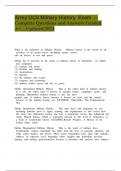 Army OCS Military History  Exam  >> Complete Questions and Answers Graded A&plus;&hellip;Updated&vert;2024