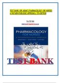 TEST BANK FOR ADAM&rsquo;S PHARMACOLOGY FOR NURSES A PATHOPHYSIOLOGIC APPROACH&comma; 5TH EDITION