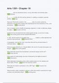 Arts 1301- Chapter 10 &lpar;ANSWERS&rpar; 2024 - DISTINCTION GUARANTEED &sol; Complete Verified Latest Version