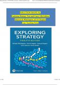 Solution Manual for Whittington&comma; Exploring Strategy Text And Cases 12th Edition All 16 Chapters Complete & Case Teaching Notes