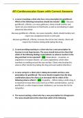 ATI &ndash; Cardiovascular Exam with Correct Answers 2025 &ndash; Complete Nursing Review and Study Guide