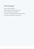 AVID 10 Vocabulary &lpar;ANSWERS&rpar; 2024 - DISTINCTION GUARANTEED &sol; Complete Verified Latest Version