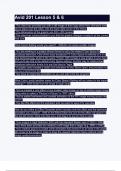 Avid 201 Lesson 5 & 6 &lpar;ANSWERS&rpar; 2024 - DISTINCTION GUARANTEED &sol; Complete Verified Latest Version