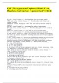 FAE &lpar;Fire Apparatus Engineer&rpar; Illinois Exam Questions And Answers &lpar;Updated And Verified&rpar;&period;