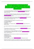 Clinical Application of Perfusion Exam Questions Latest Update 2024-2025 Exam 150 Questions and 100&percnt; Verified Correct Answers Guaranteed A&plus;