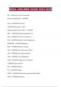 MESA AIRLINES EXAM 2024-2025