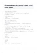 Musculoskeletal System &lpar;ATI study guide&rpar; latest update