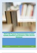 NUR 2180 Physical Assessment Quiz 3 &lpar;Latest Update&rpar; Questions and Answers &lpar;100&percnt; Correct Solutions&rpar;&period;