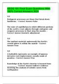 GEOG 101 Final Exam Questions With 100&percnt; Correct Answers 2024