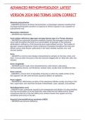 ADVANCED PATHOPHYSIOLOGY &period;LATEST VERSION 2024 960 TERMS 1
